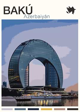 BAKU TRAVEL POSTER