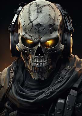 Futuristic Ghost Soldier