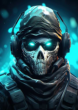 Futuristic Ghost Soldier