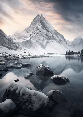 Icy Mountain Lake