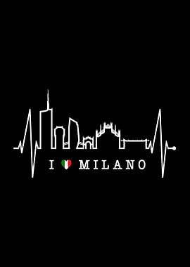 Milan Skyline Heartbeat