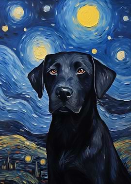 Labrador Starry Night
