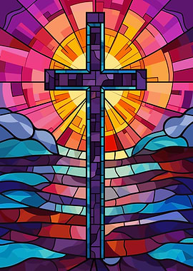Stained Glass Cross