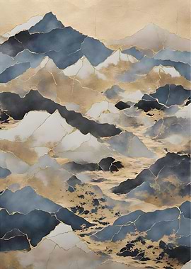 Abstract Mountain Landscap