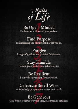 7 rules of life