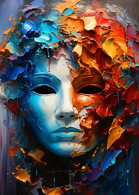 Colorful Medusa Mask