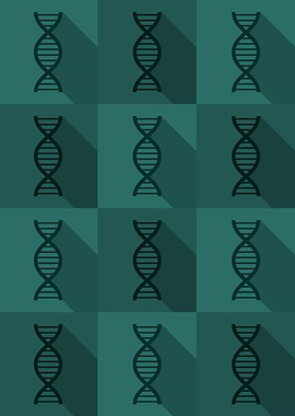 DNA Science Icons Pop Art