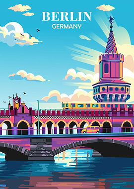 Travel Poster Berlin Germ