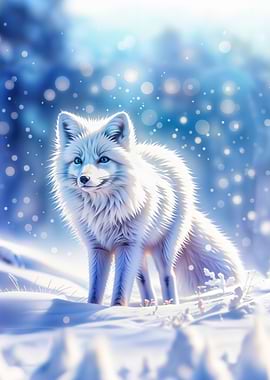Cute arctic fox