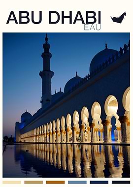 ABU DHABI TRAVEL POSTER