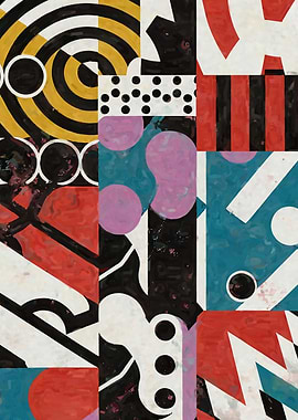 Grungy Bauhaus Shapes