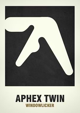 APHEX TWIN WINDOWLICKER' Poster, picture, metal print, paint