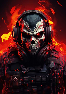 Futuristic Ghost Soldier