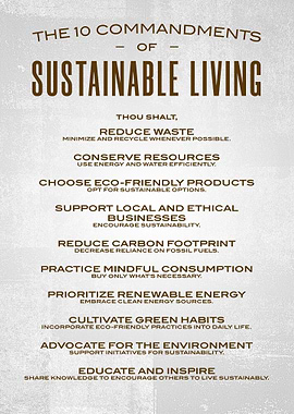 Sustainable living