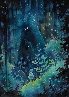 Girl meets 2 cute monsters