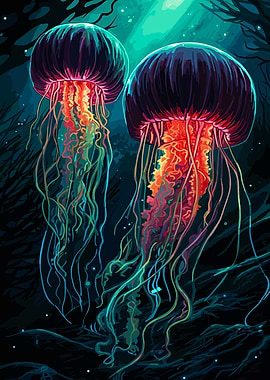 Multicolor Jellyfish Medle