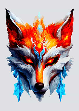 Fire and Ice Fox Animal
