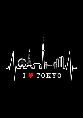 Tokyo Skyline Heartbeat