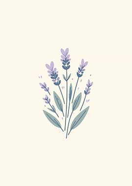 Serene Lavender Sprigs