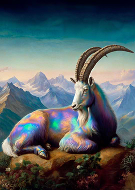 Mountain Goat Resting