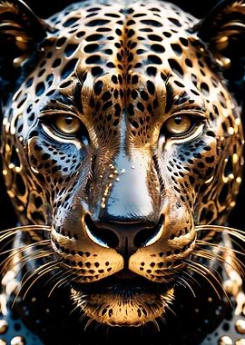 black and gold jaguar