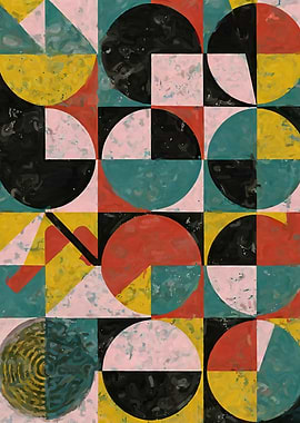 Bauhaus Circle Grunge