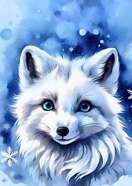 Cute arctic fox