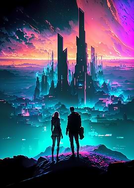 Lovers Of Futuristic City