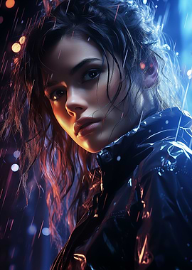 Rain Cyber Girl