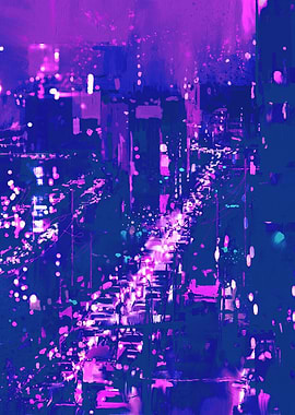 Night Cityscape Cyberpunk
