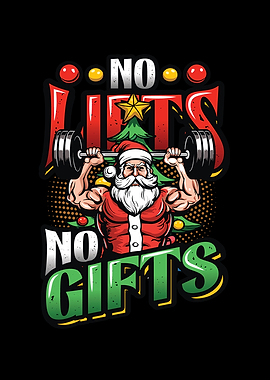 Weight Lifting Santa Gym
