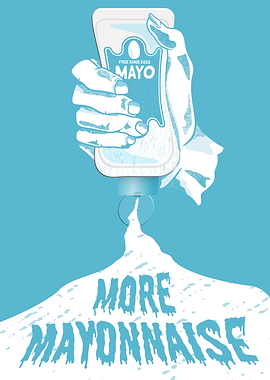 Vector mayonnaise bottle