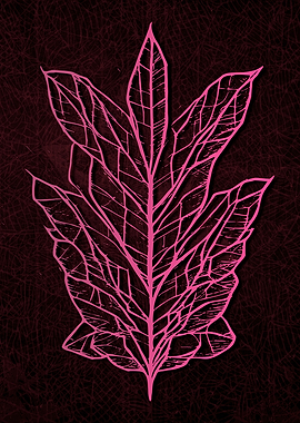 Abstract Strange Leaves