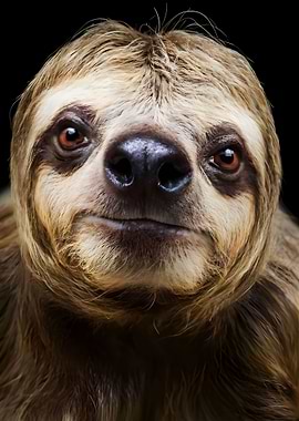 Sloth head close up