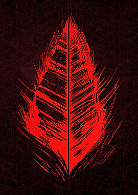 Abstract Strange Leaves