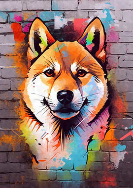 Shiba Inu Graffiti