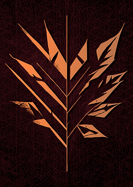 Abstract Strange Leaves