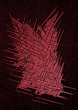 Abstract Strange Leaves