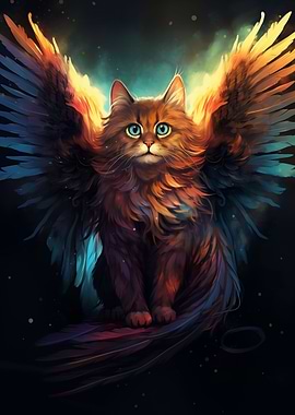Fantasy Winged Cat