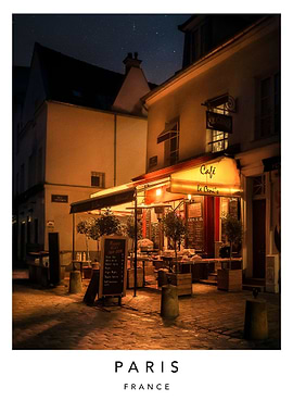 Cafe In Montmartre Paris