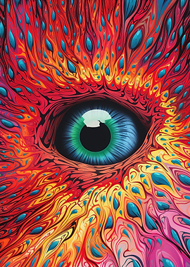 Psychedelic Human Eye
