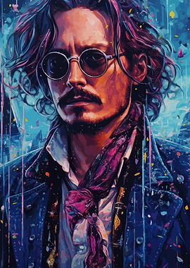 Johnny Depp Watercolor