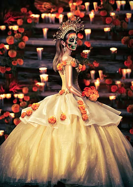 La Catrina in a party