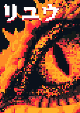 Pixel Art 8 Bit Dragon