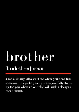 brother definition poster
