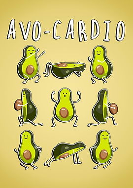 Avocado Cardio Funny