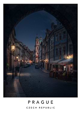 Street of Prague By Night