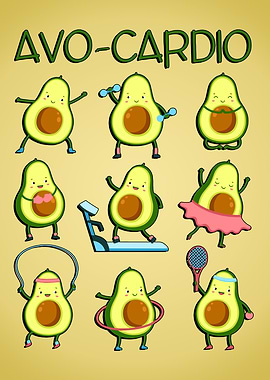 Avocado Cardio Funny