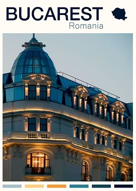 BUCAREST TRAVEL POSTER