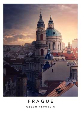 Prague At Sunset